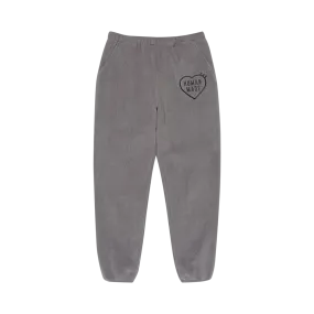 Grey fleece pants - handmade by humans