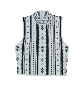 Guess Womens Printed Knit Sweater