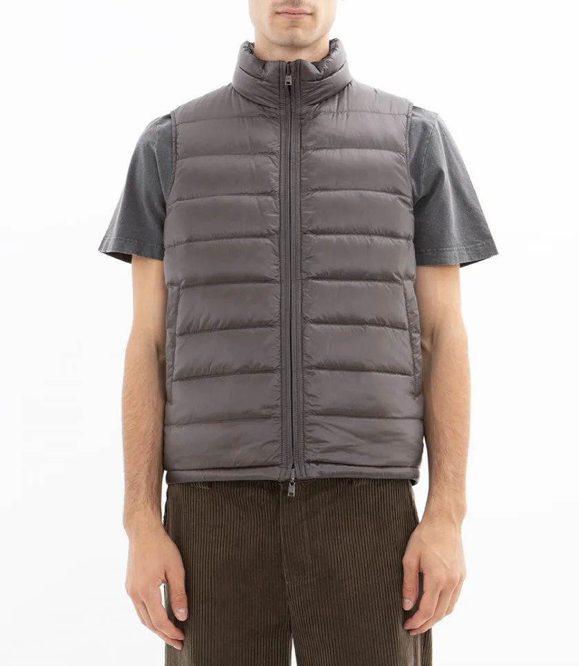 HERNOREVERSIBLE SLEEVELESS JACKET IN NYLON ULTRALIGHT