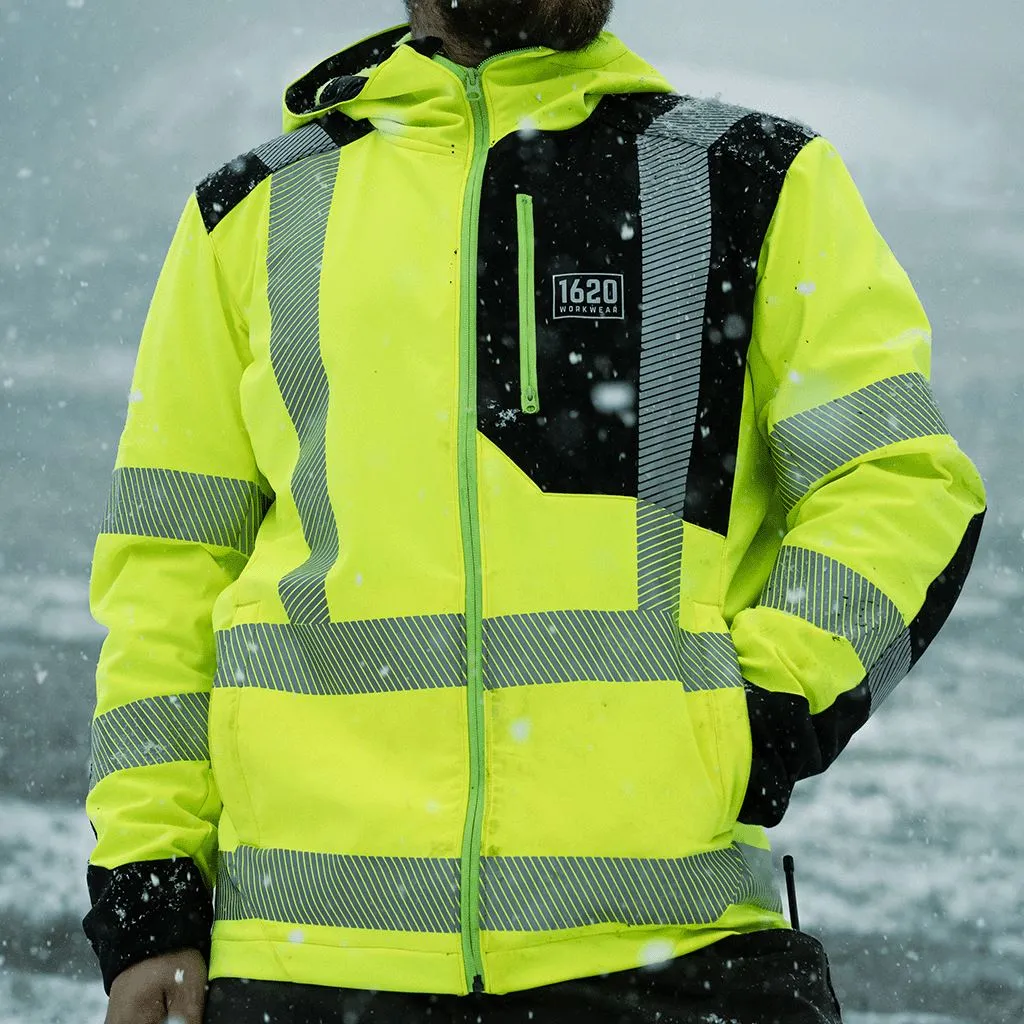 Hi Vis Softshell Work Jacket