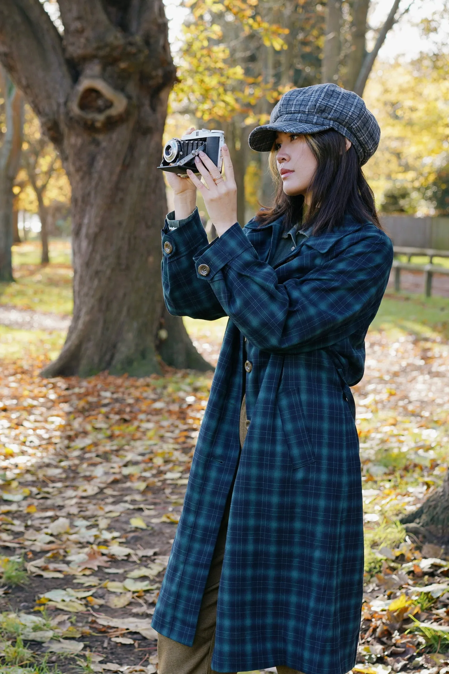 Highland Tartan Trench Coat