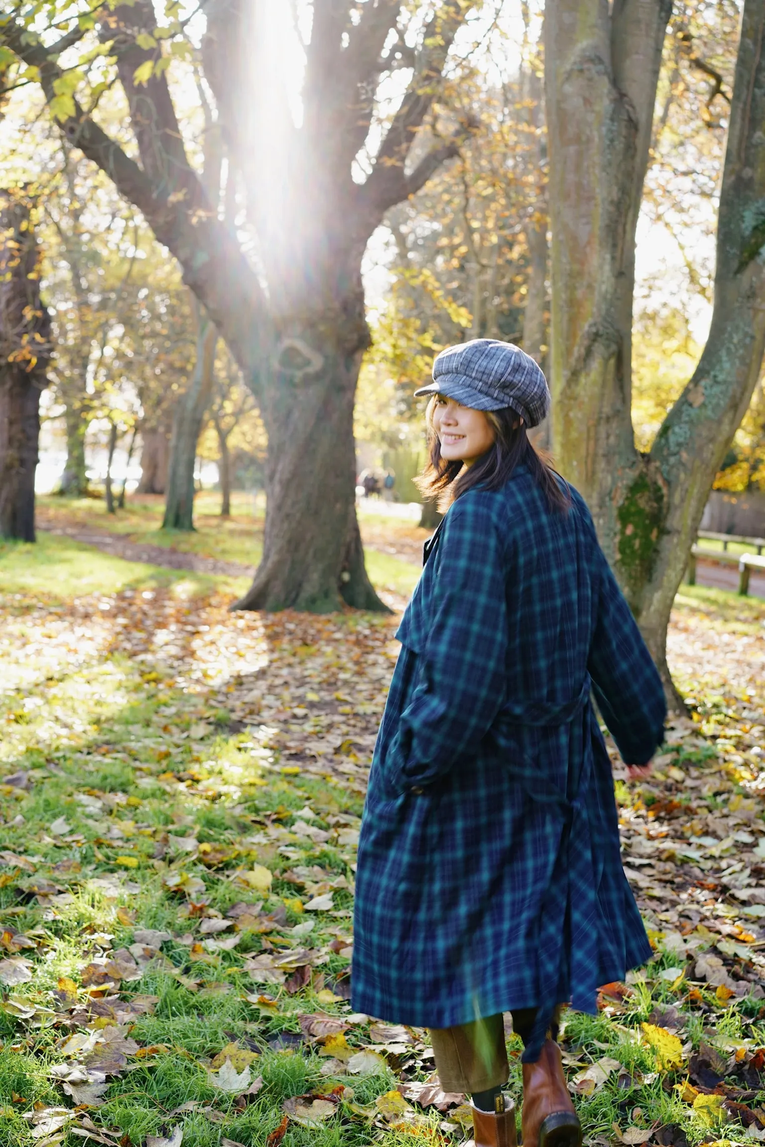 Highland Tartan Trench Coat