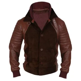 Horns Daniel Radcliffe (Ig Perrish) Brown Quilted Style Jacket - Famous Jackets