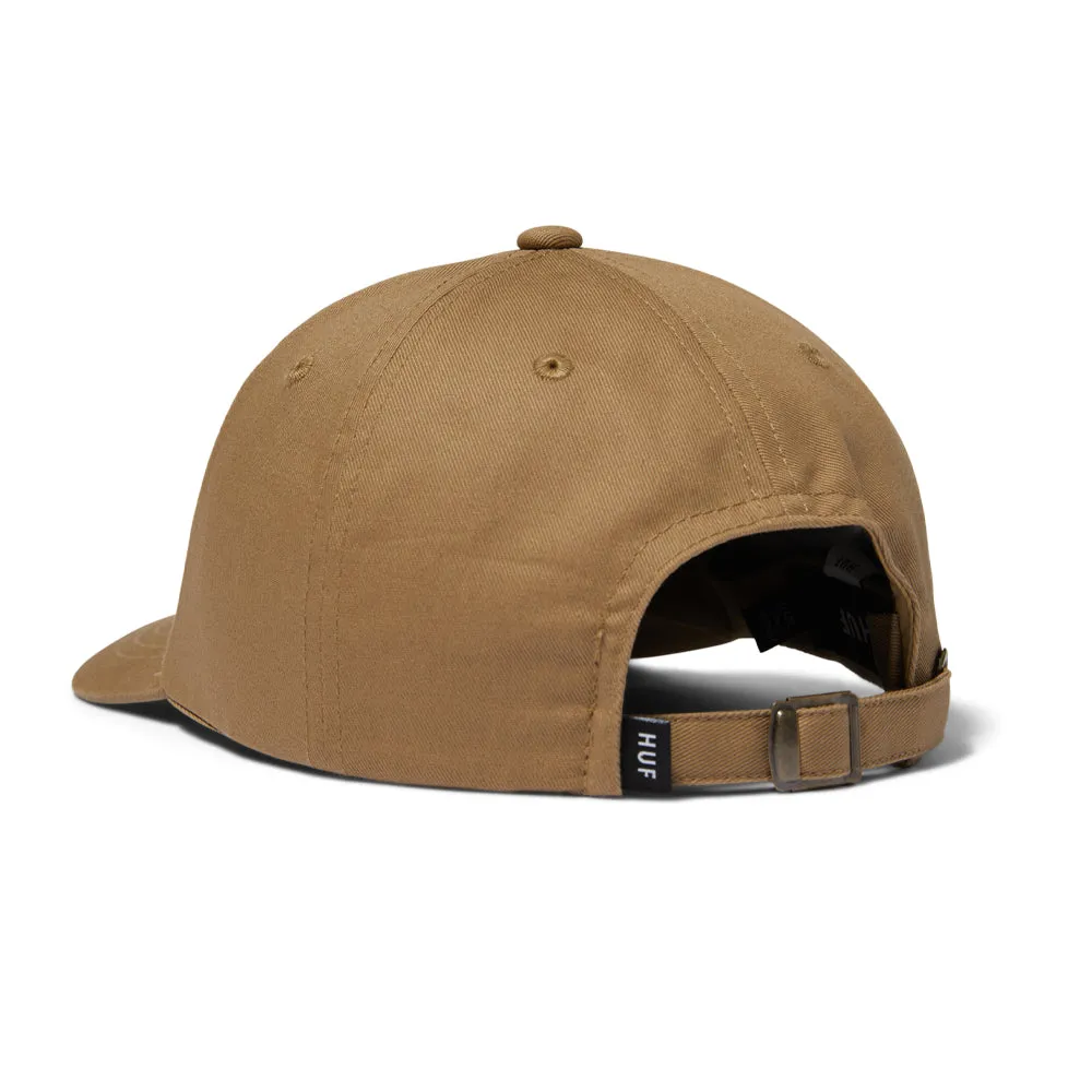 HUF SET OG CURVED VISOR 6 PANEL HAT // BISCUIT