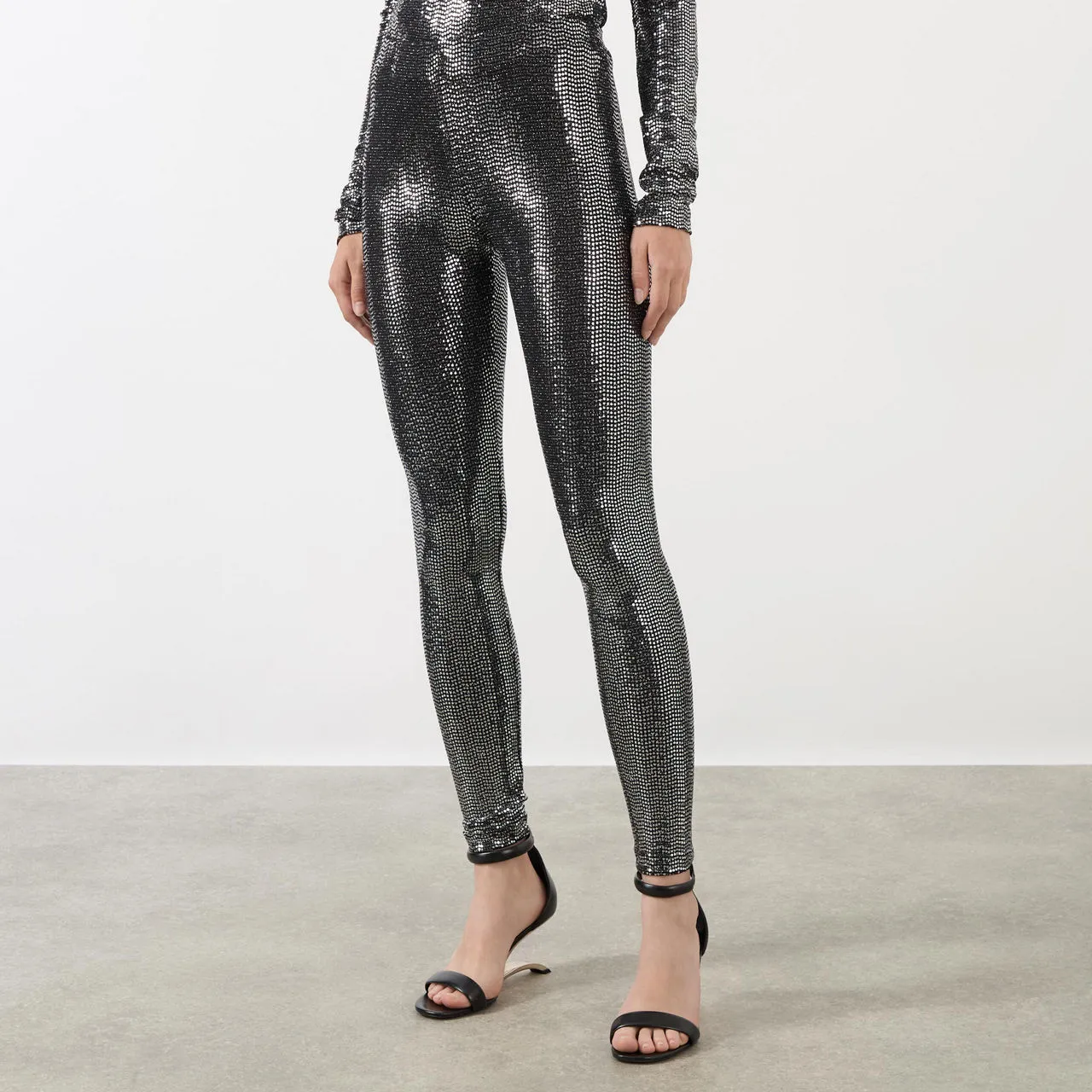 ISABEL MARANT Joshua Textured Leggings - Black