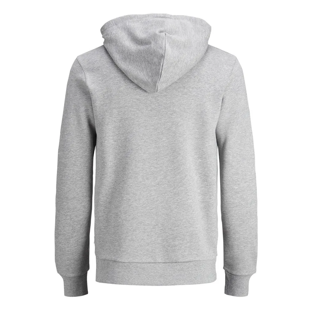 Jack & Jones Retro Logo Hooded Sweatshirts Light Grey