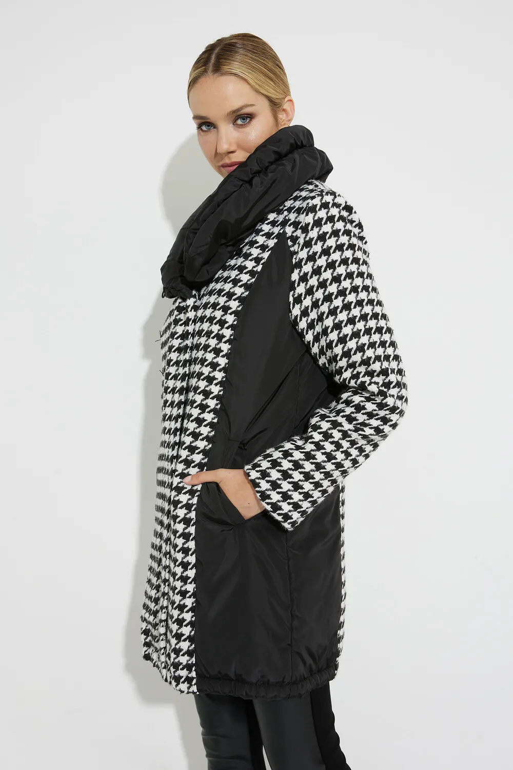 Joseph Ribkoff Houndstooth Print Coat Style 224921