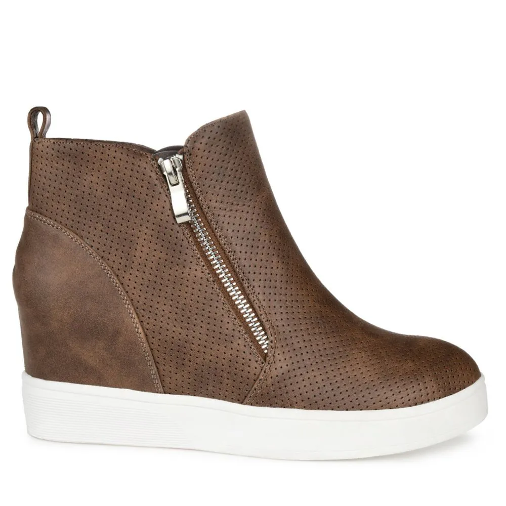 Journee Collection  WOMENS PENNELOPE WEDGE SNEAKER