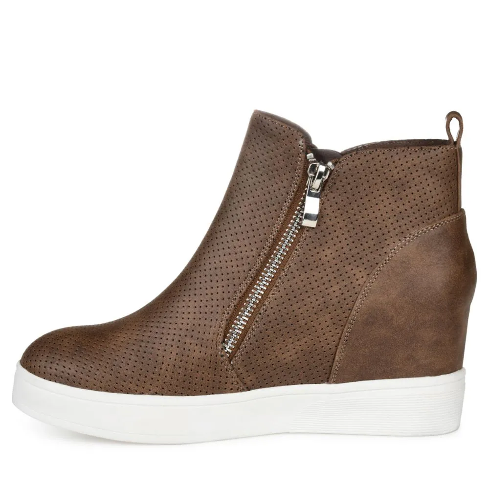 Journee Collection  WOMENS PENNELOPE WEDGE SNEAKER