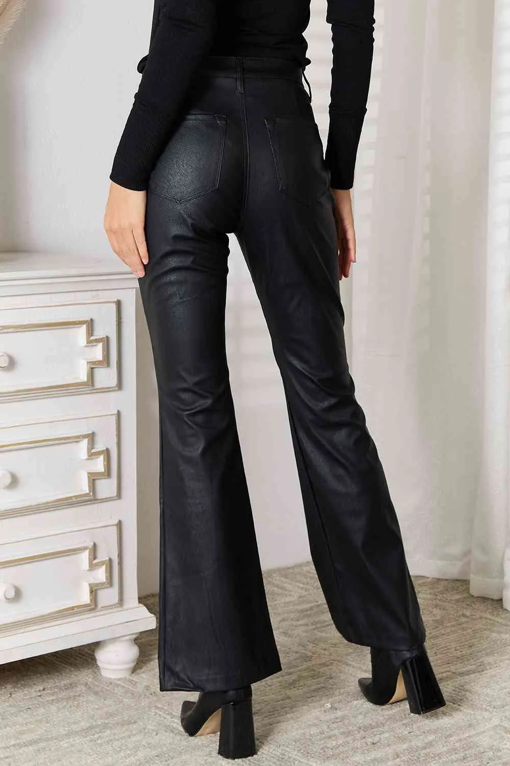 Kancan Flare Leg Pants - Slit Style