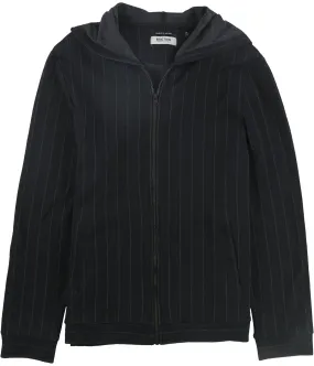 Kenneth Cole Mens Pinstripe Hoodie Sweatshirt