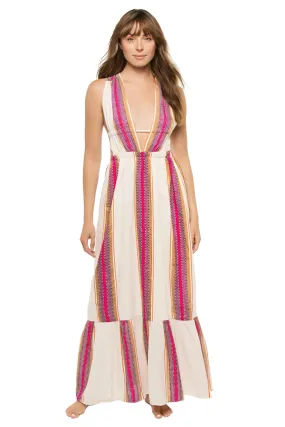 Lelisa Plunge Maxi Dress