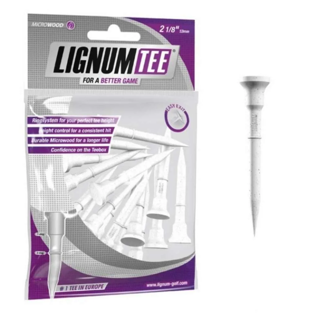 Lignum Tees White 53mm (16 Pieces)