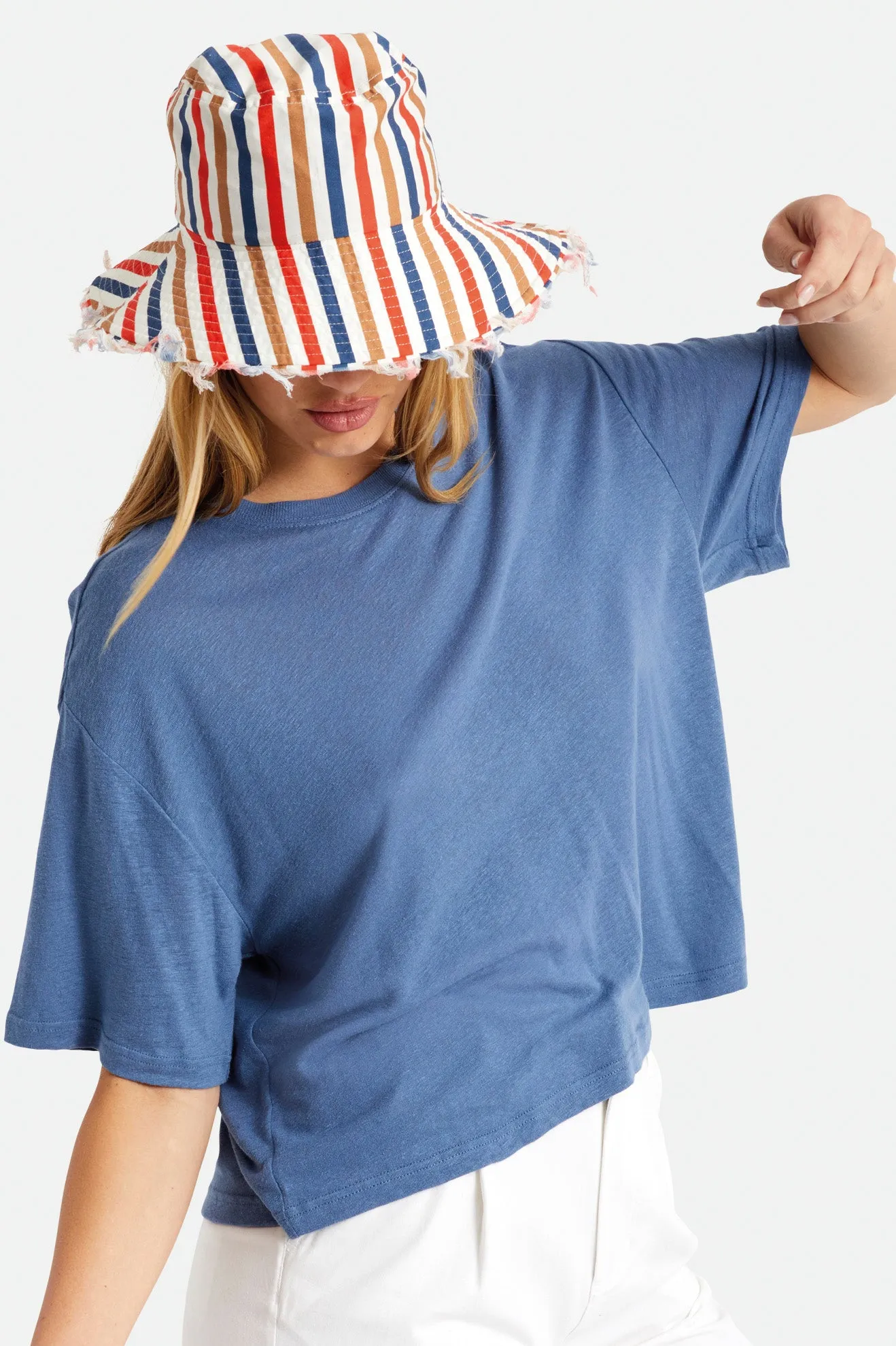 Lisbon Packable Bucket Hat - Multi Stripe