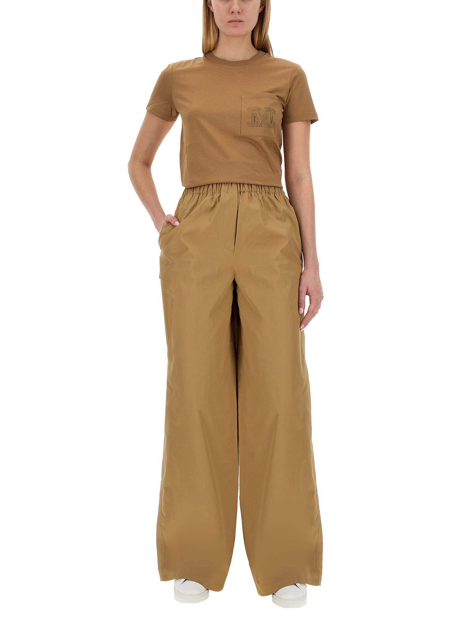 Max Mara Cotton Wide Leg Pants - Shop Now!