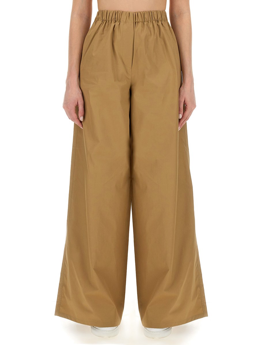 Max Mara Cotton Wide Leg Pants - Shop Now!