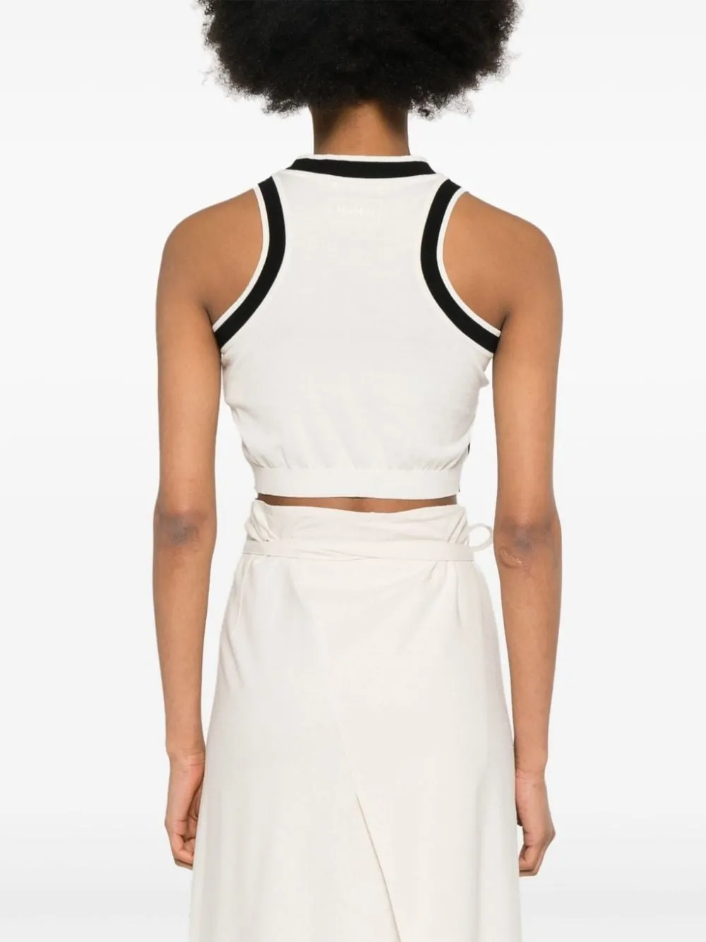 MaxMara | Sleeveless Cotton Party Dress with Crew Neck and Casual Style