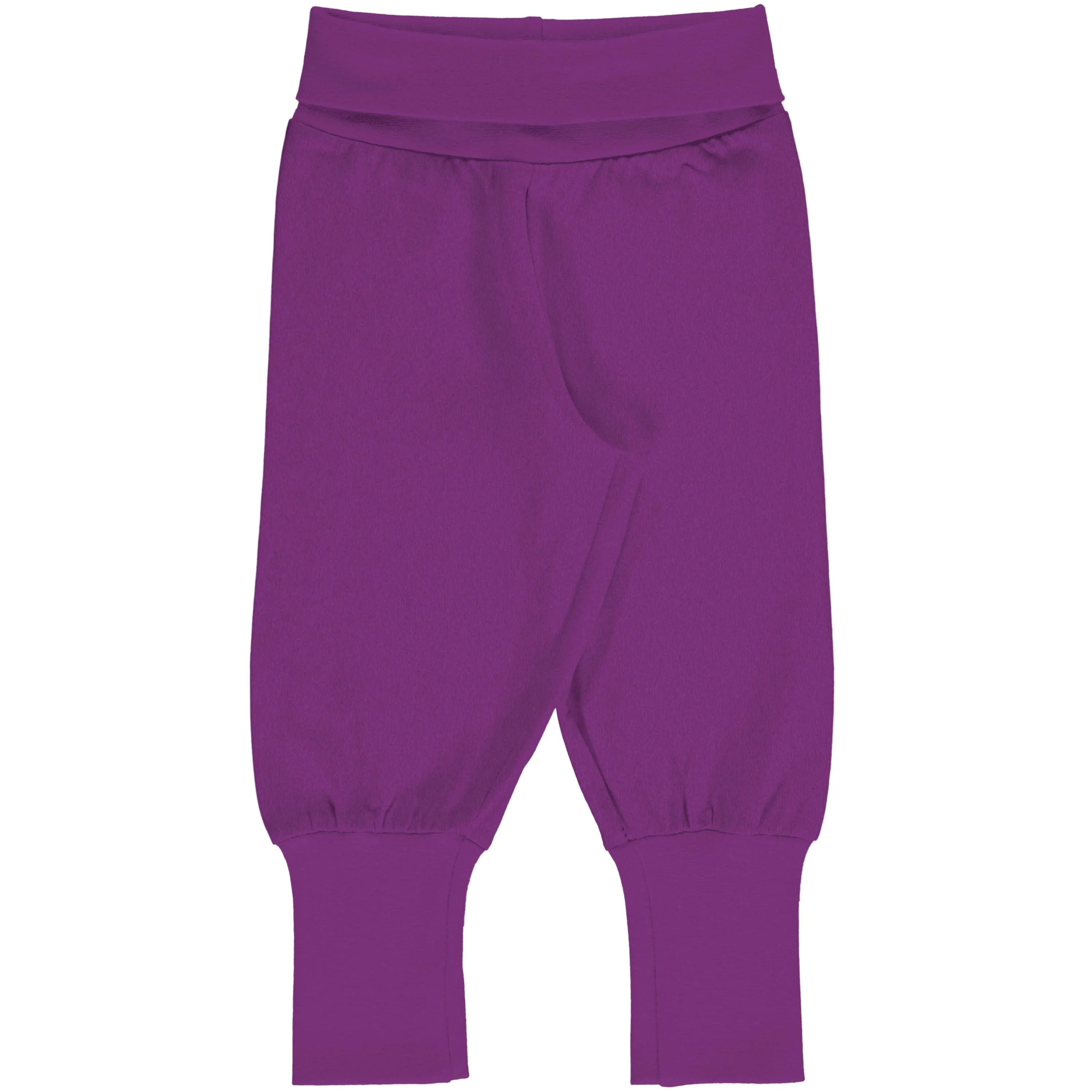 Maxomorra Violet Organic Cotton Ribbed Pants