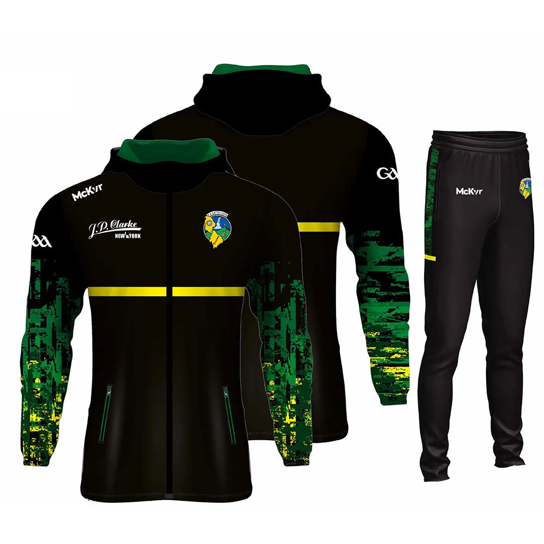 Mc Keever Leitrim GAA Official Pulse Tracksuit - Youth - Black/Green/Yellow