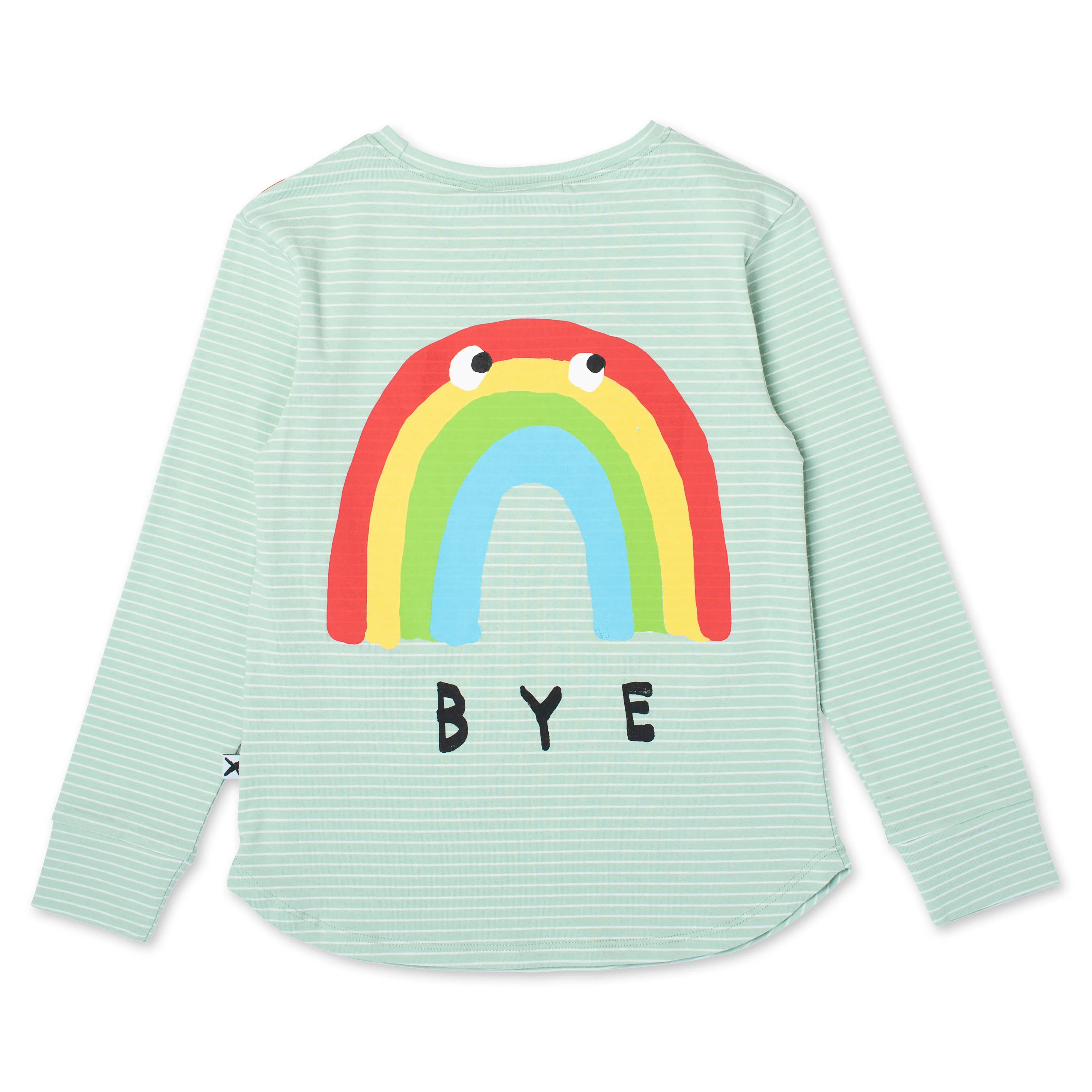 Mint Stripe Rainbow T-Shirt - Minti Hi-Bye