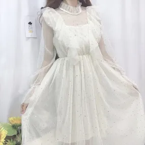 Morning Star Embellished Kawaii Princess Tulle Fairy Dress