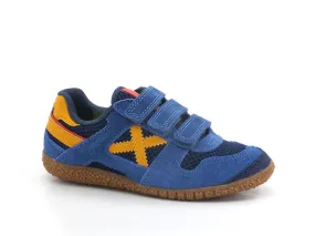 MUNICH Mini Goal 1543 Sneaker Strappi Blue Yellow 8128543