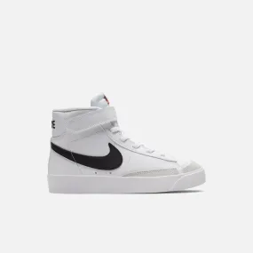 Nike Kids' Blazer Mid '77 White Black (PS)