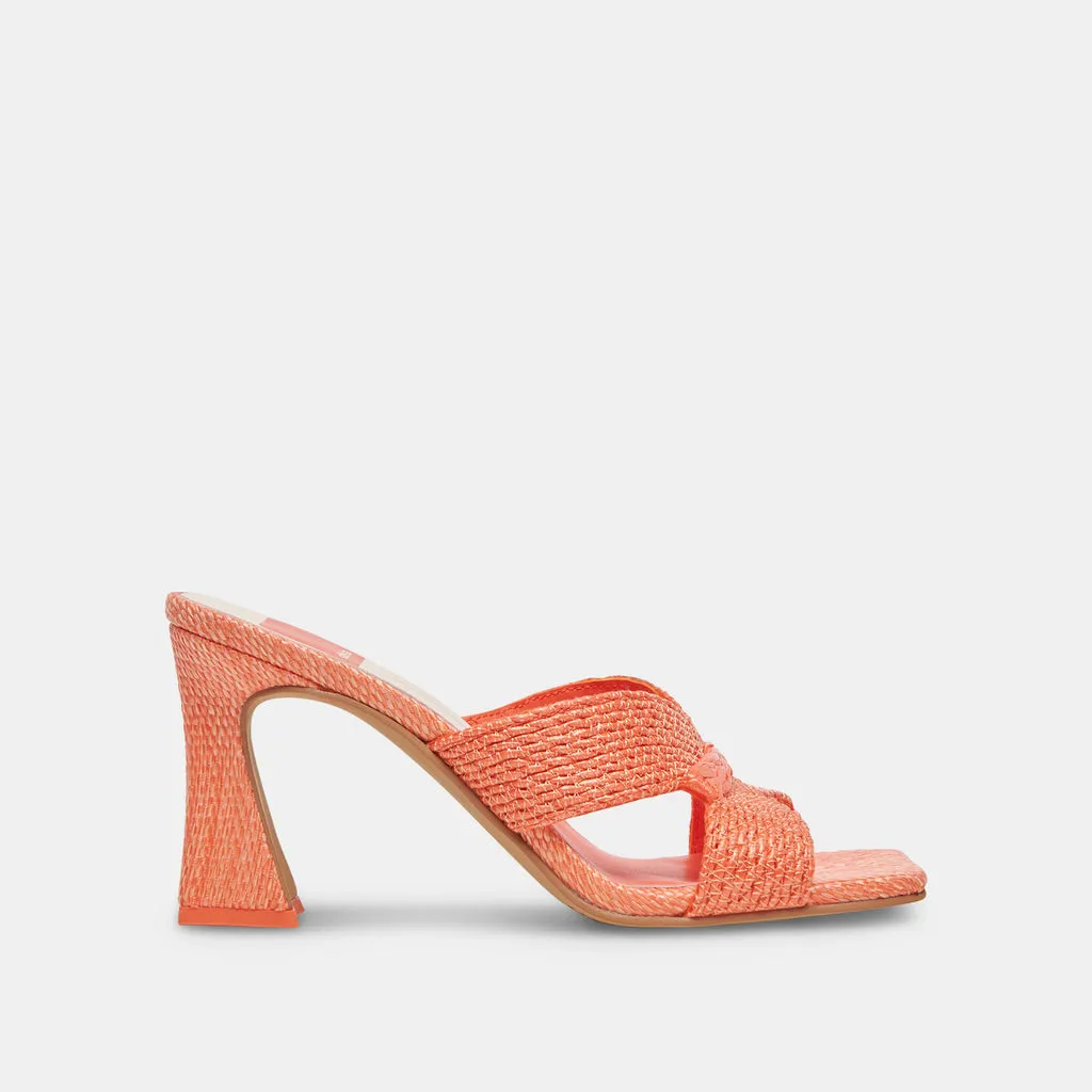 NITRO HEELS ORANGE RAFFIA– Dolce Vita 6874835320898