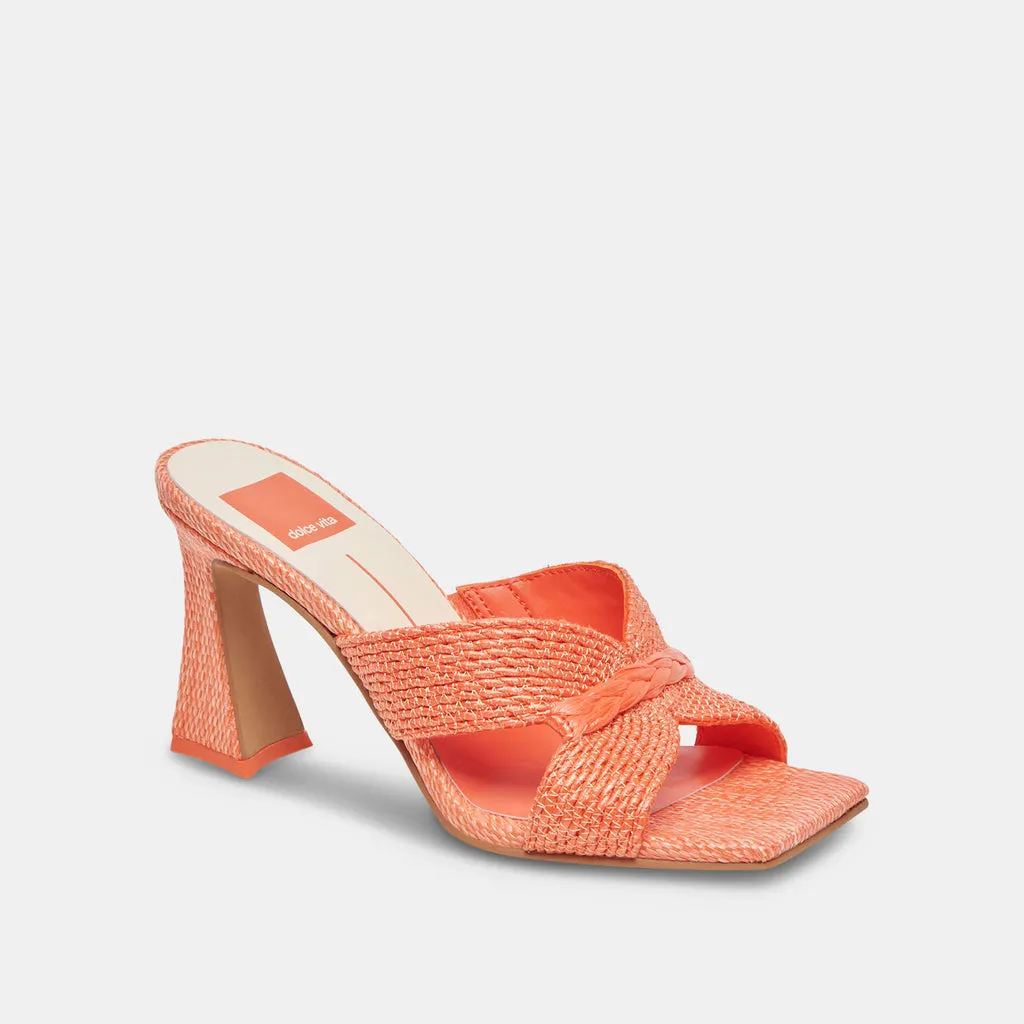 NITRO HEELS ORANGE RAFFIA– Dolce Vita 6874835320898