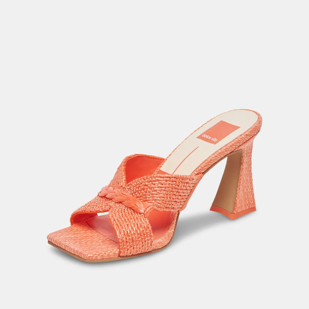 NITRO HEELS ORANGE RAFFIA– Dolce Vita 6874835320898