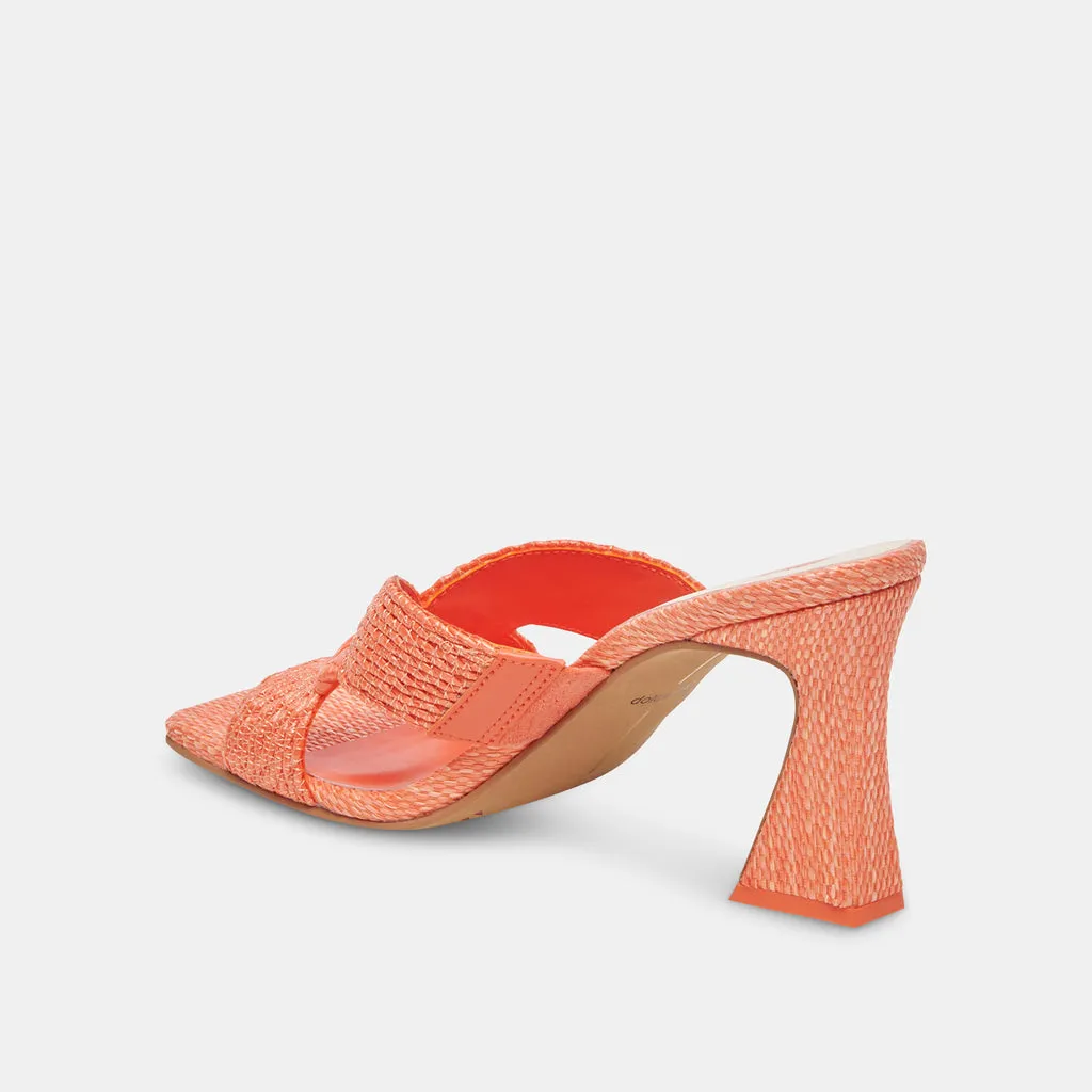 NITRO HEELS ORANGE RAFFIA– Dolce Vita 6874835320898