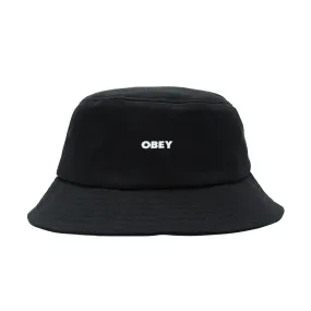 OBEY BOLD TWILL BUCKET HAT // BLACK