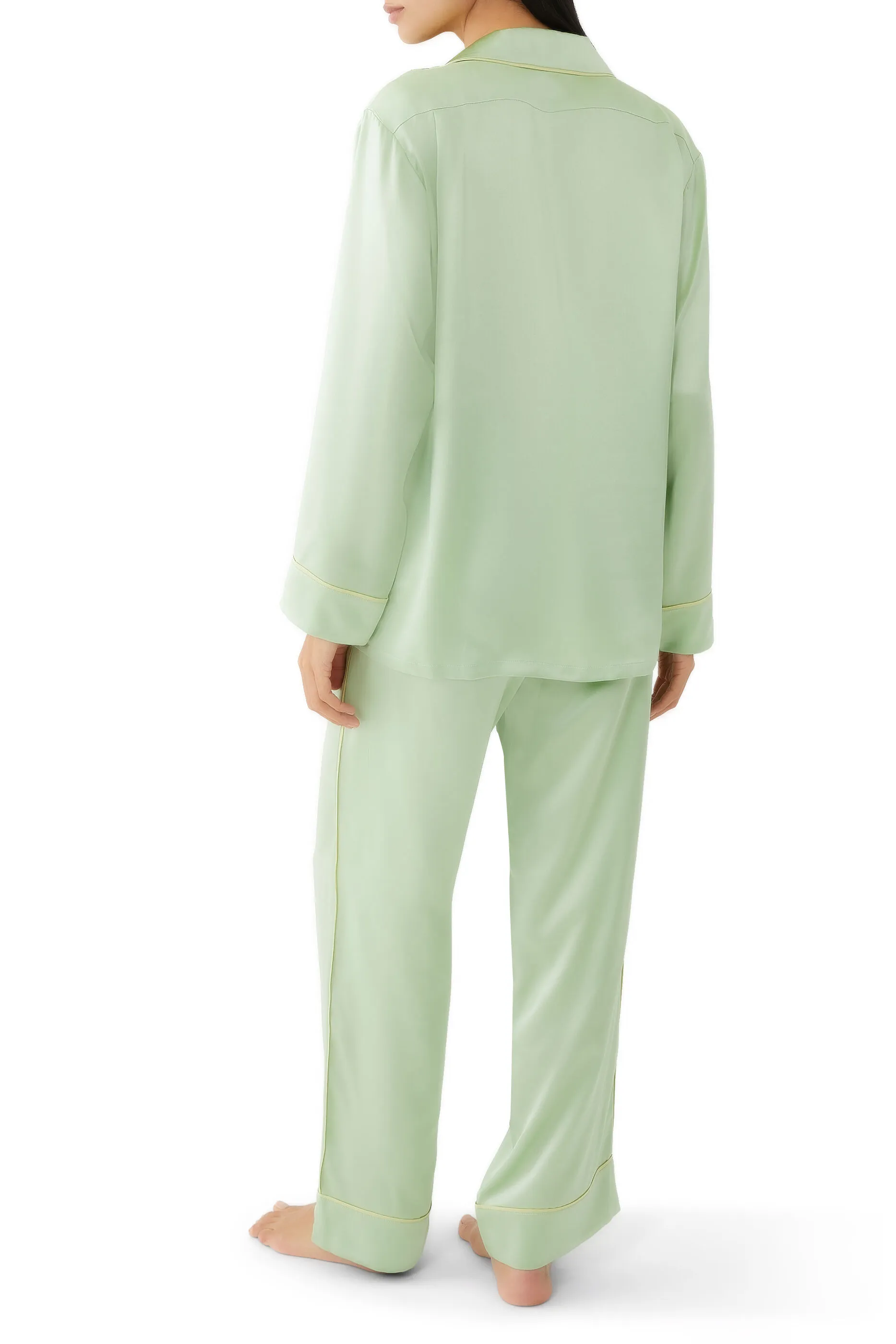 Olivia Von Halle Yves Silk Satin Pajamas