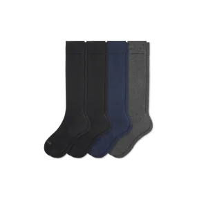 Over Calf Men's Dress Socks 4-Pack