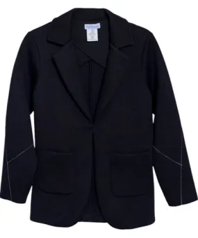 Perlavera Women's Black Sonia Bonded Blazer