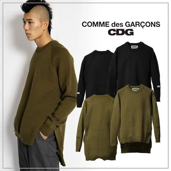 Plain Logo Designers Sweaters by COMME des GARCONS