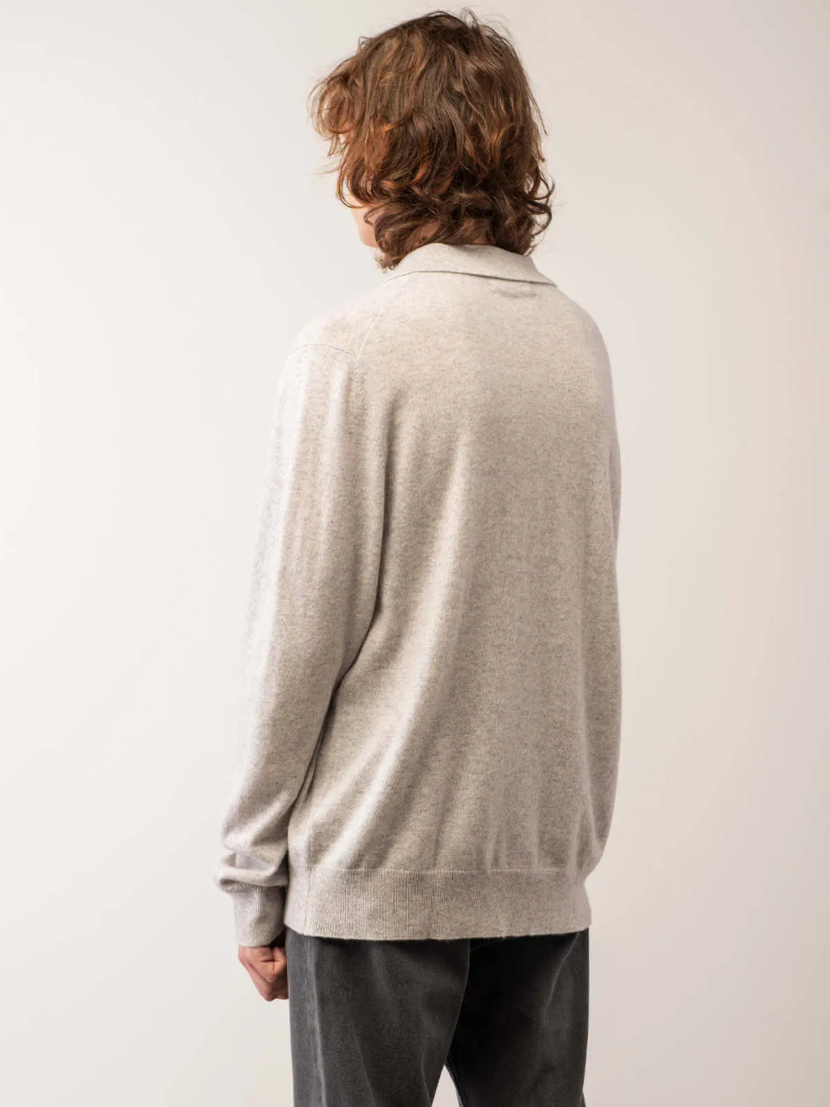 Polo Sweater - Grey