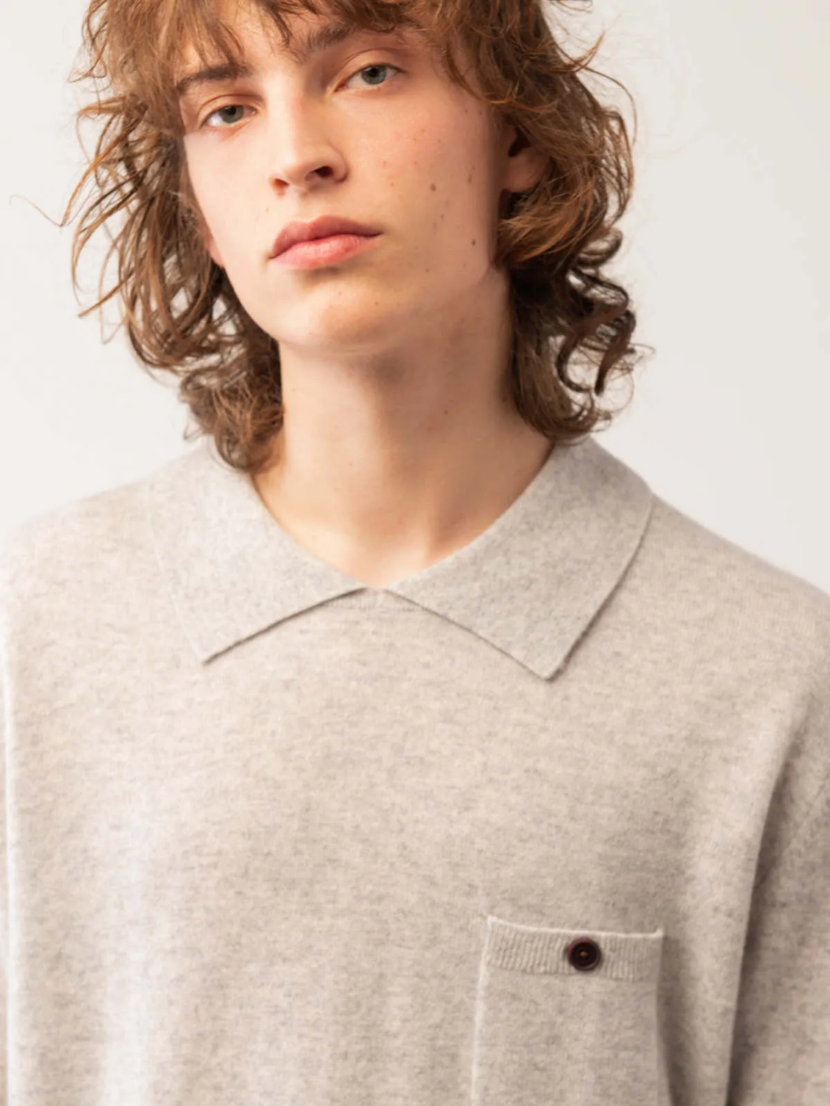 Polo Sweater - Grey