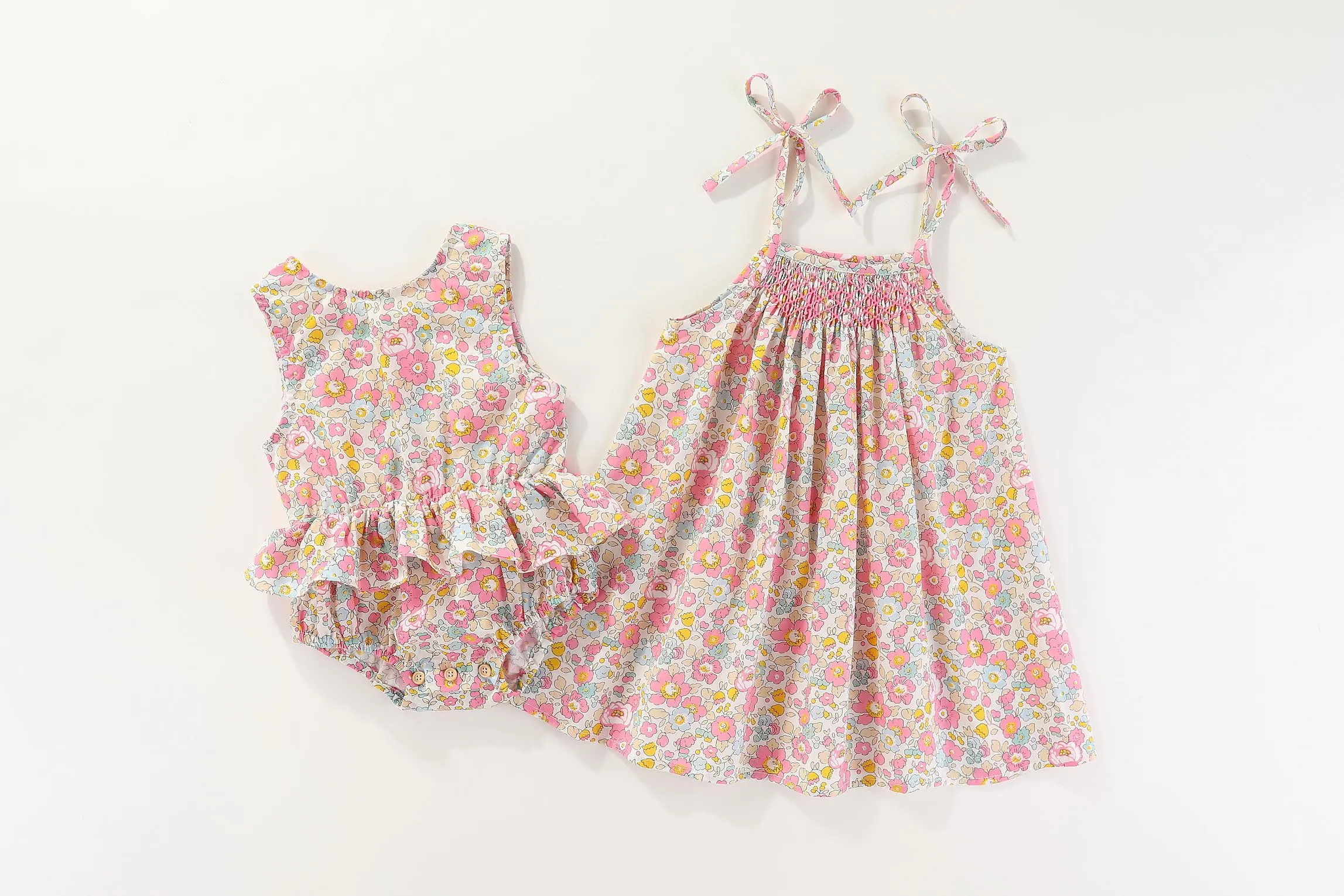 Pontine Summer Dress: 6-12M, 1-2Y, 2-3Y, 3-4Y, 4-5Y, 5-6Y, 6-8Y