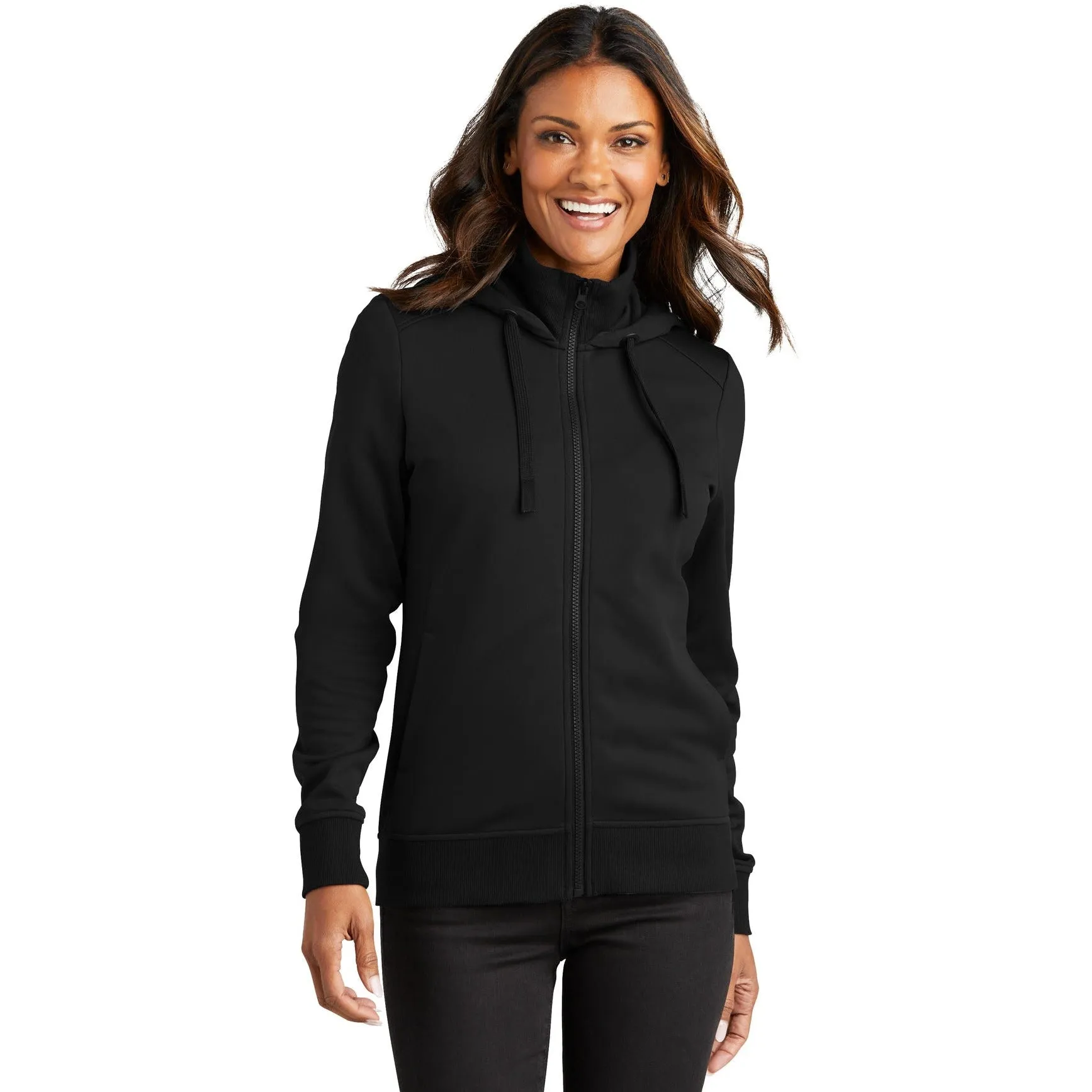 Port Authority Ladies Smooth Fleece Hooded Jacket