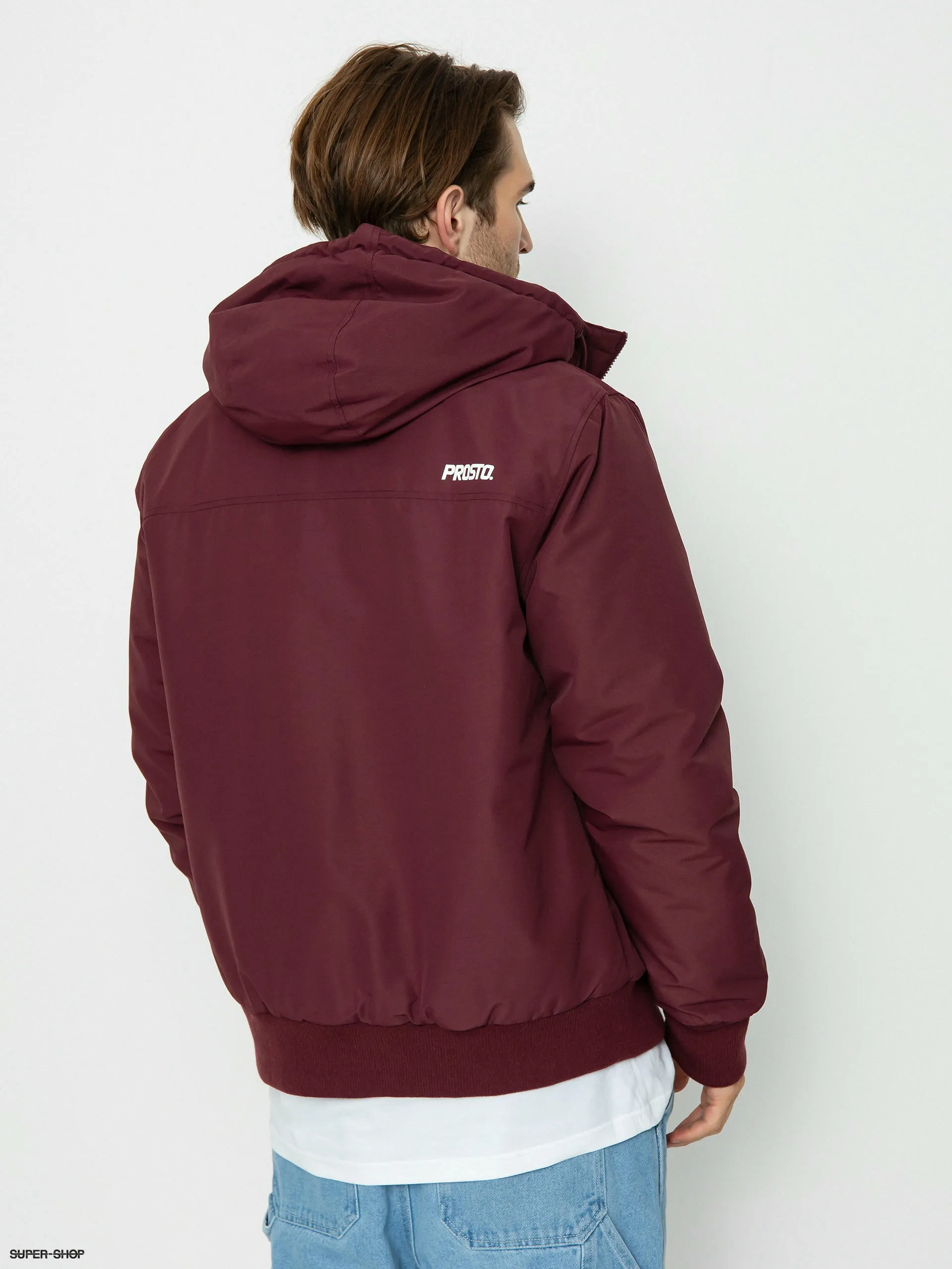 Prosto Gegito Bomber Jacket (burgundy)