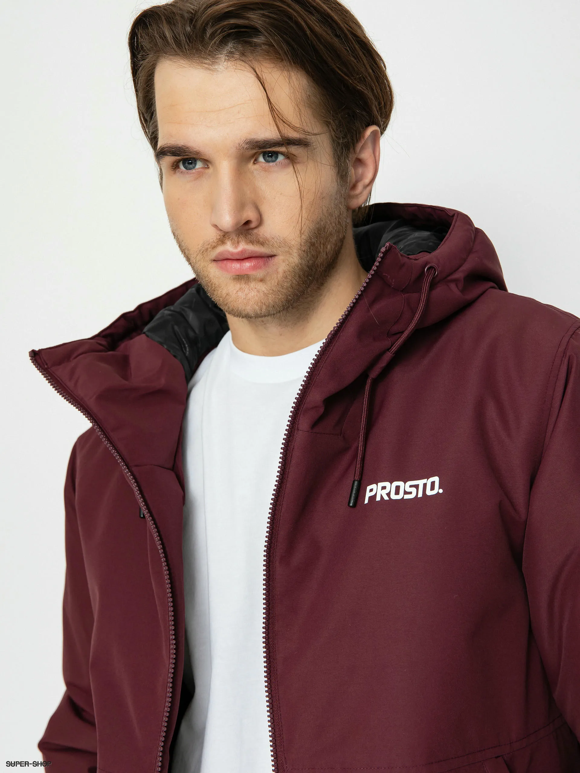 Prosto Gegito Bomber Jacket (burgundy)