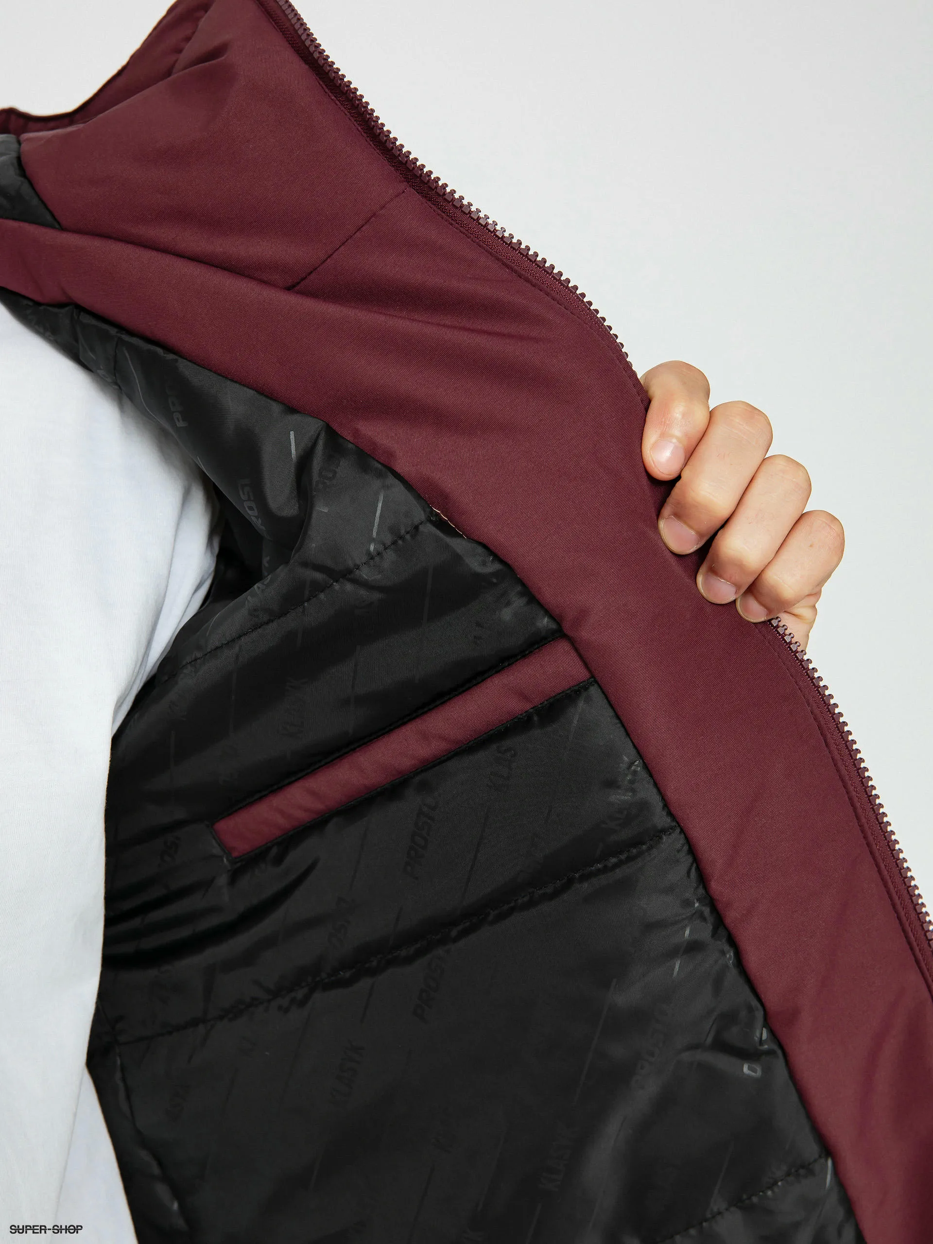 Prosto Gegito Bomber Jacket (burgundy)