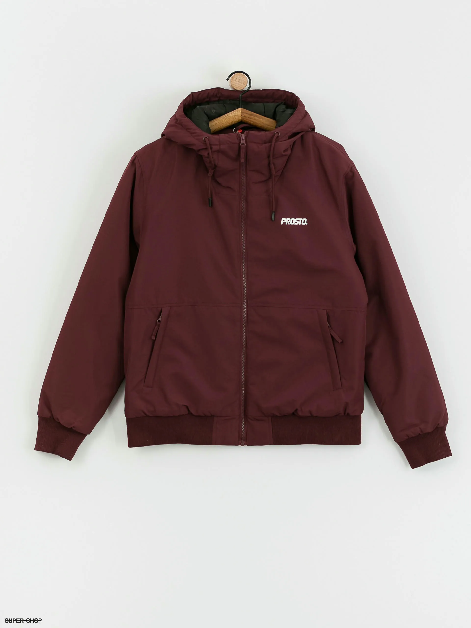 Prosto Gegito Bomber Jacket (burgundy)