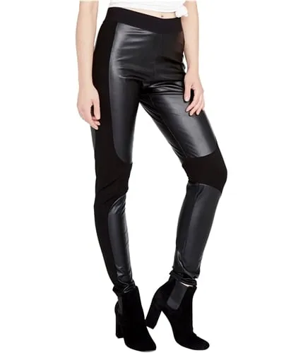 Rachel Roy Womens Simone Faux Leather Stretch Casual Leggings