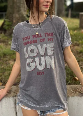 Recycled Karma Kiss Love Gun T-Shirt.