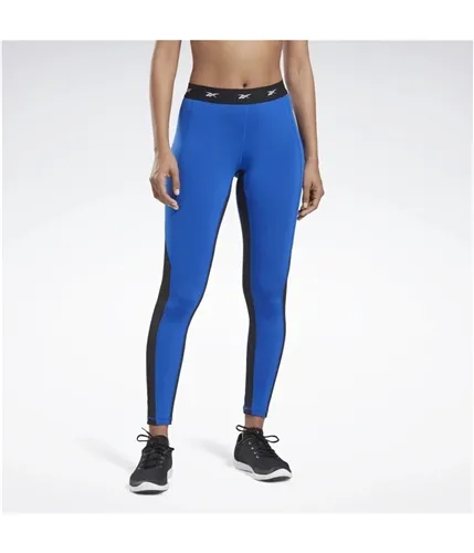 Reebok Womens Highrise Mesh Compression Athletic Pants