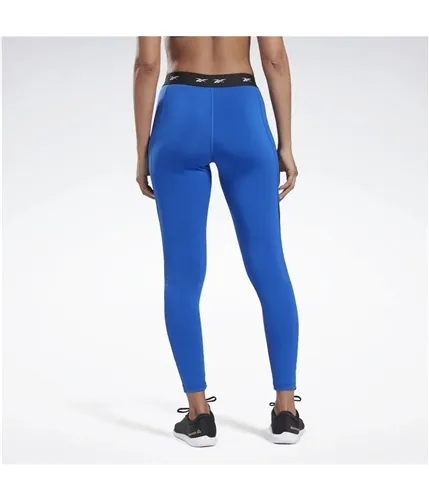 Reebok Womens Highrise Mesh Compression Athletic Pants