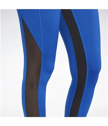 Reebok Womens Highrise Mesh Compression Athletic Pants