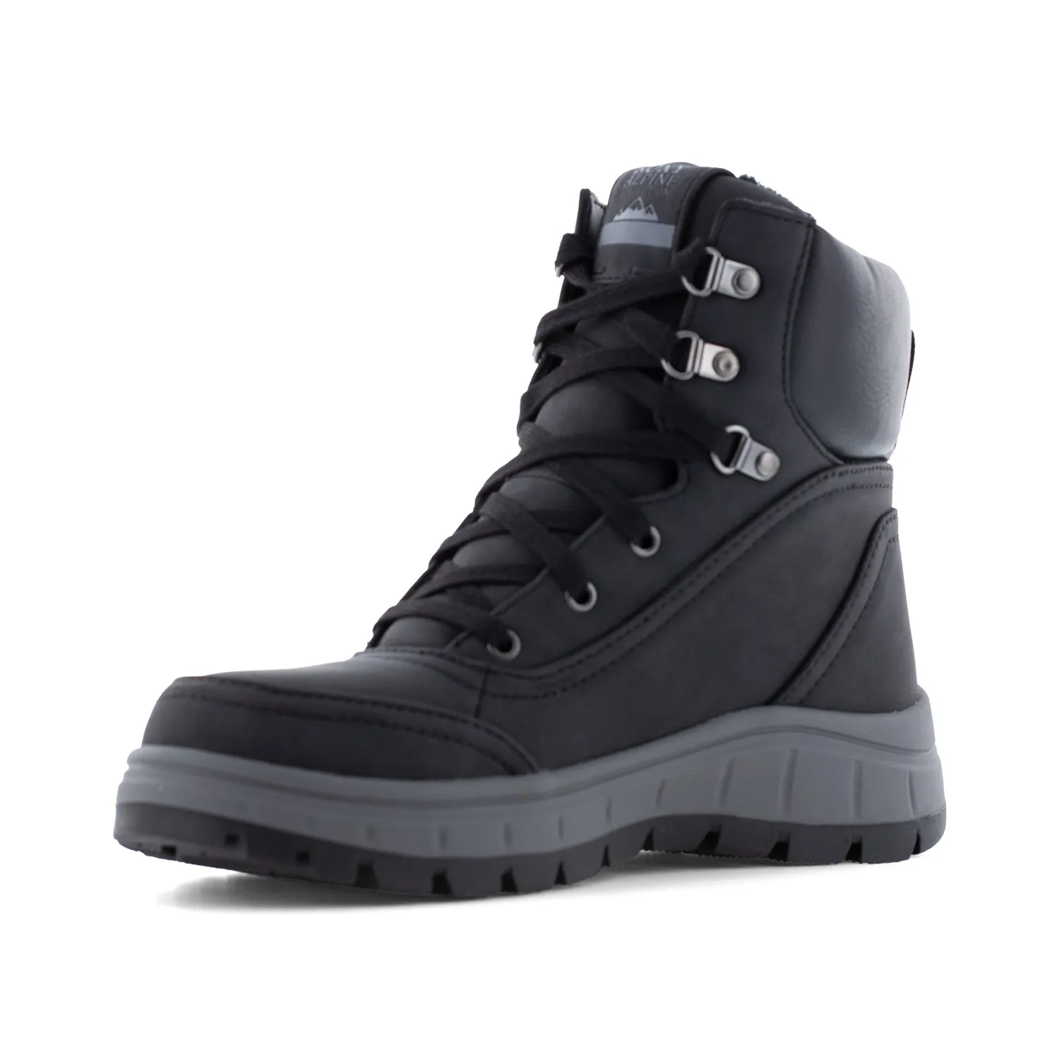 Roxy at Work Womens Karmel Lifestyle Black Pu Work Boots